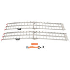 2 pcs Aluminum Ramp 1500 LBS Foldable Loading Ramps for Pickup Trucks Bed
