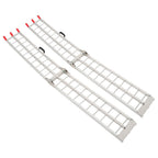 2 pcs Aluminum Ramp 1500 LBS Foldable Loading Ramps for Pickup Trucks Bed