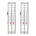 2 pcs Aluminum Ramp 1500 LBS Foldable Loading Ramps for Pickup Trucks Bed