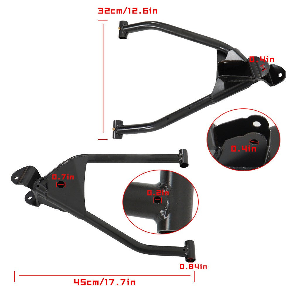 0454270-067 Front Left Control Arm For 2009-2021 Polaris RZR 170 Black