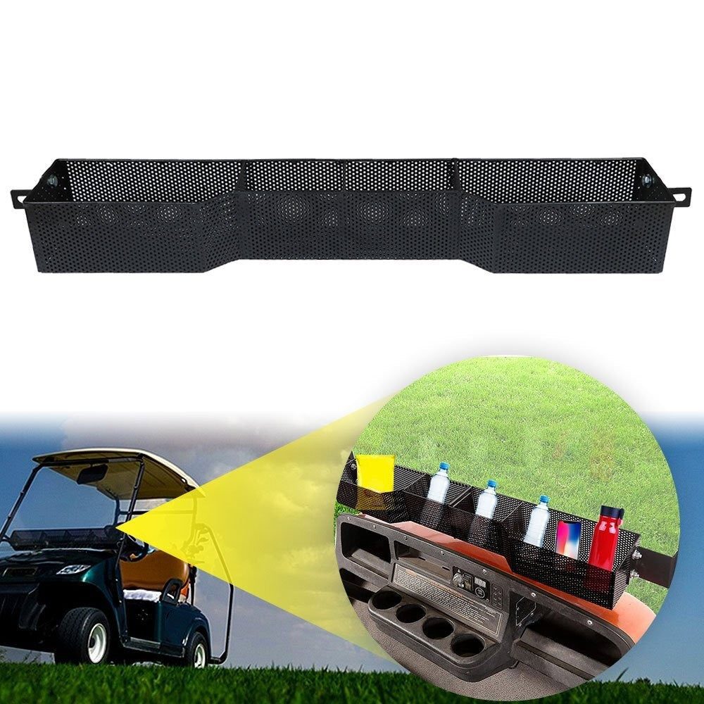 Golf Cart Front Basket Dash Storage with Tray Organizer For EZGO TXT & RXV