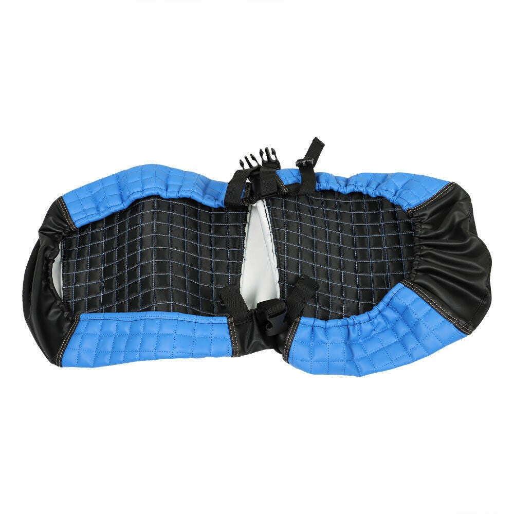 Blue Golf Cart Front Seat Cover Diamond Stitching For Club Car DS Vinyl