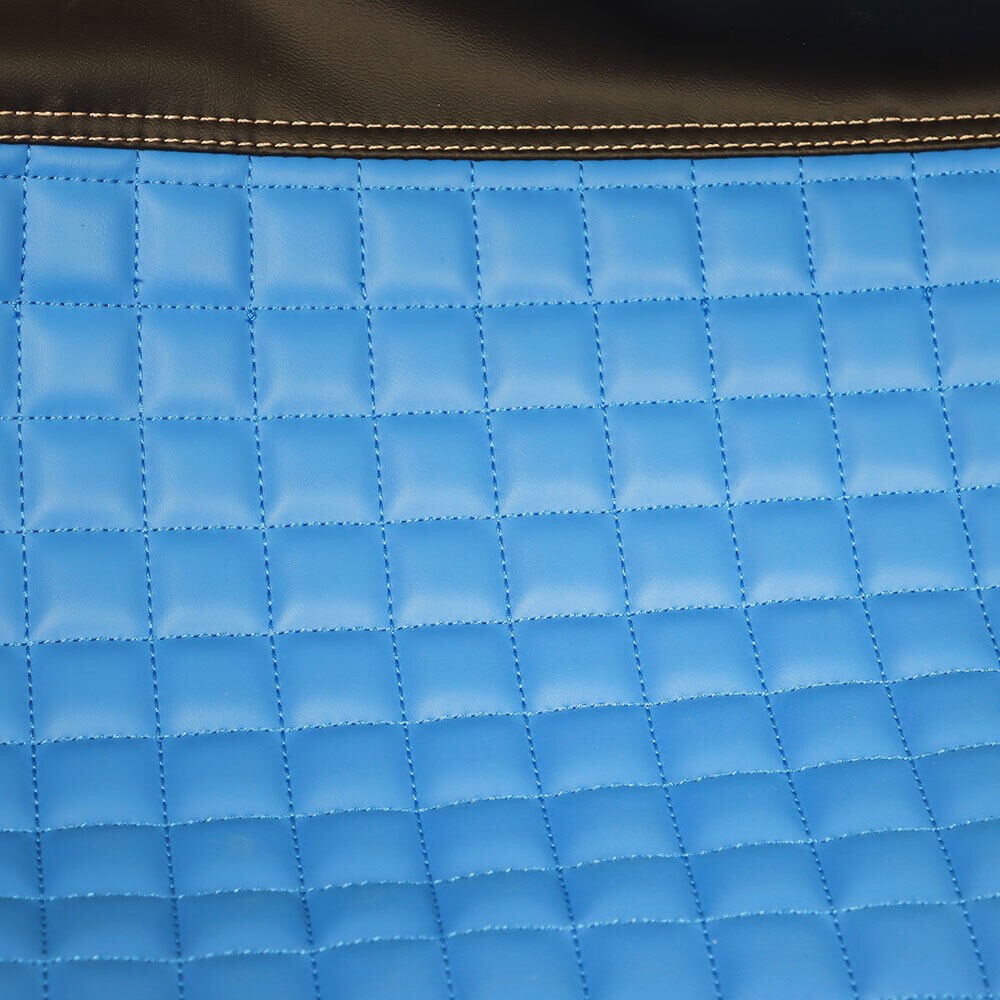Blue Golf Cart Front Seat Cover Diamond Stitching For Club Car DS Vinyl