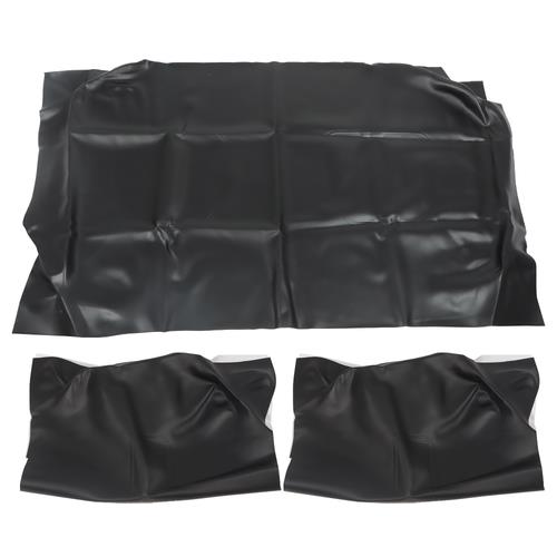 For 1982-2000.5 Golf Cart Club Car DS PU Leather Front Seat Cover Black