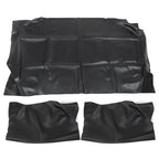 For 1982-2000.5 Golf Cart Club Car DS PU Leather Front Seat Cover Black