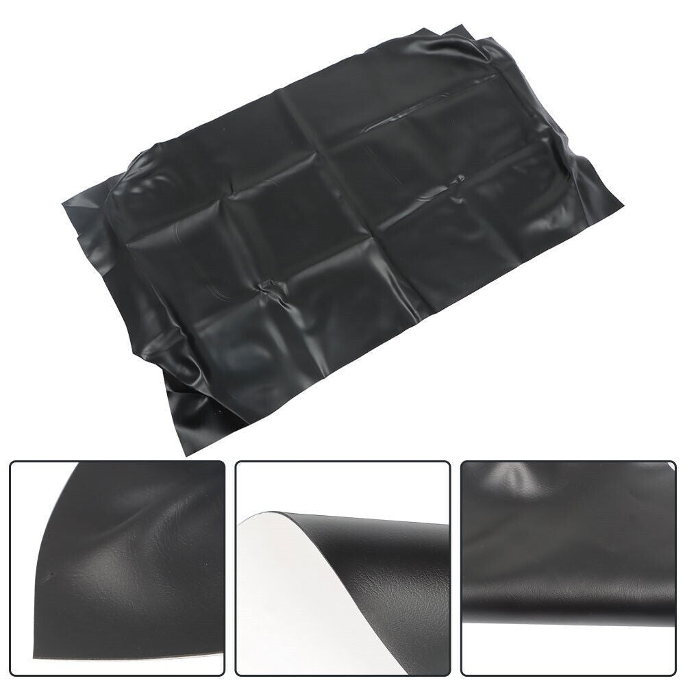 For 1982-2000.5 Golf Cart Club Car DS PU Leather Front Seat Cover Black