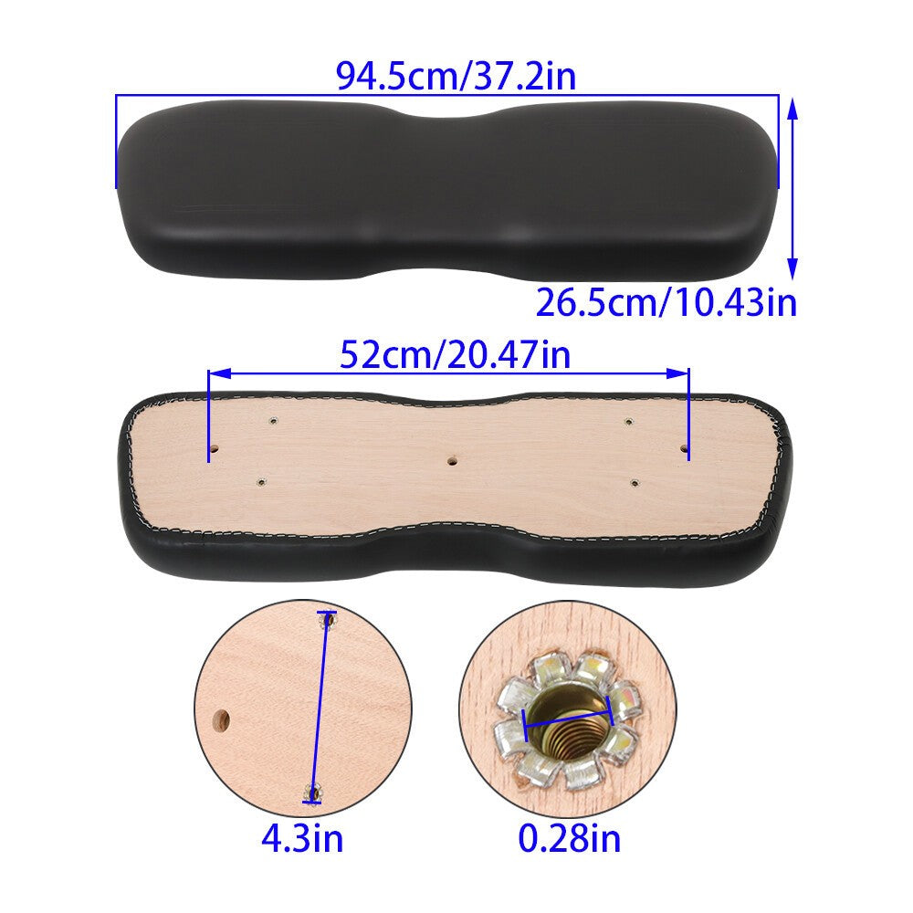 New 102076601 Front Seat Lean Back Cushion Fit For Club Car DS 2000.5-UP Black