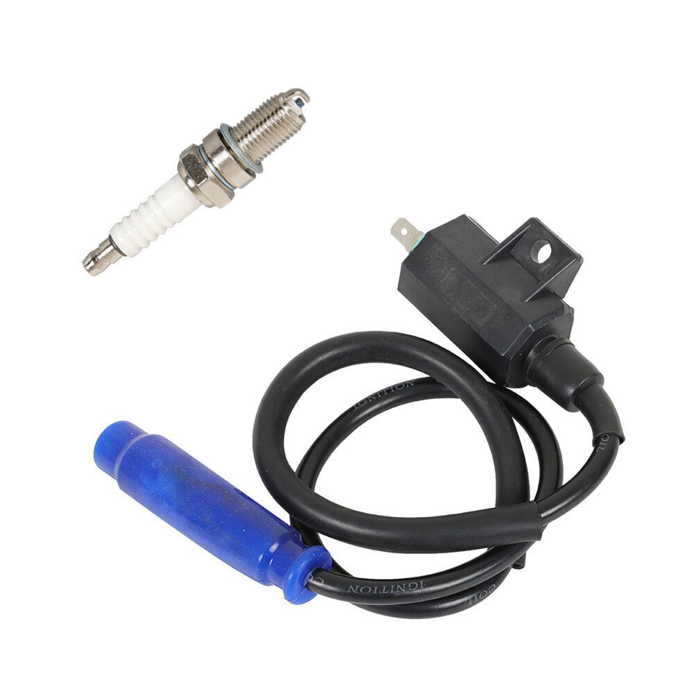 Ignition Coil + Spark Plug & CAP For 2005-13 Kawasaki Brute Force 650 4x4i 4x4