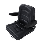 Garden Lawn Mower Seat Excavator Forklift Seat with Adjustable Backrest Armrest