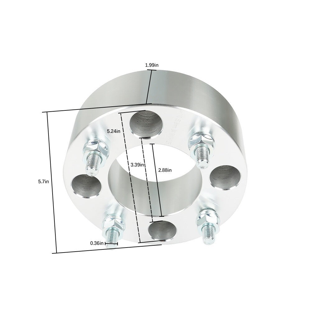 4Pcs 4x110 Wheel Spacers 2 Inch 74mm M10x1.25 For Suzuki Vinson 500 2003-2007