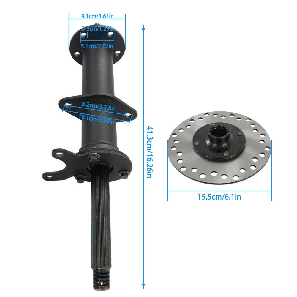 For Go Kart Golf Cart ATV 40"Rear Axle Kit Electric Brushless Differential Motor