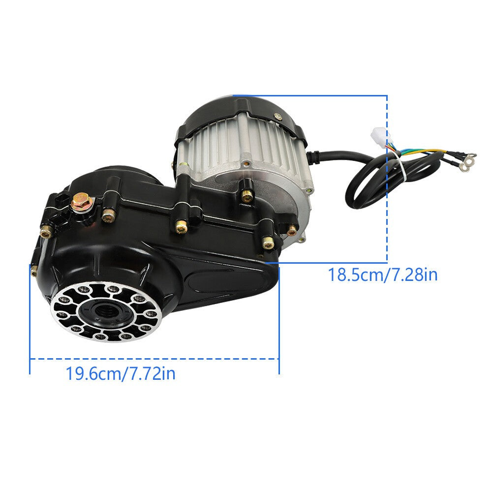 48V 500W Brushless Differential Motor for Go Kart Golf Cart ATV Lawn Mower