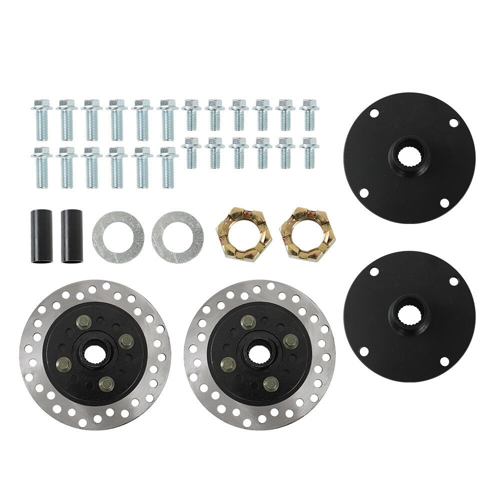 40" Rear Axle Kit 4-Stud Hub for 7"-8" Wheels Go Kart Golf Cart ATV Quad