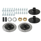 40" Rear Axle Kit 4-Stud Hub for 7"-8" Wheels Go Kart Golf Cart ATV Quad