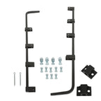 30" Heavy Duty Steel Semi Truck Mud Flap Hanger Pair Black Straight Set