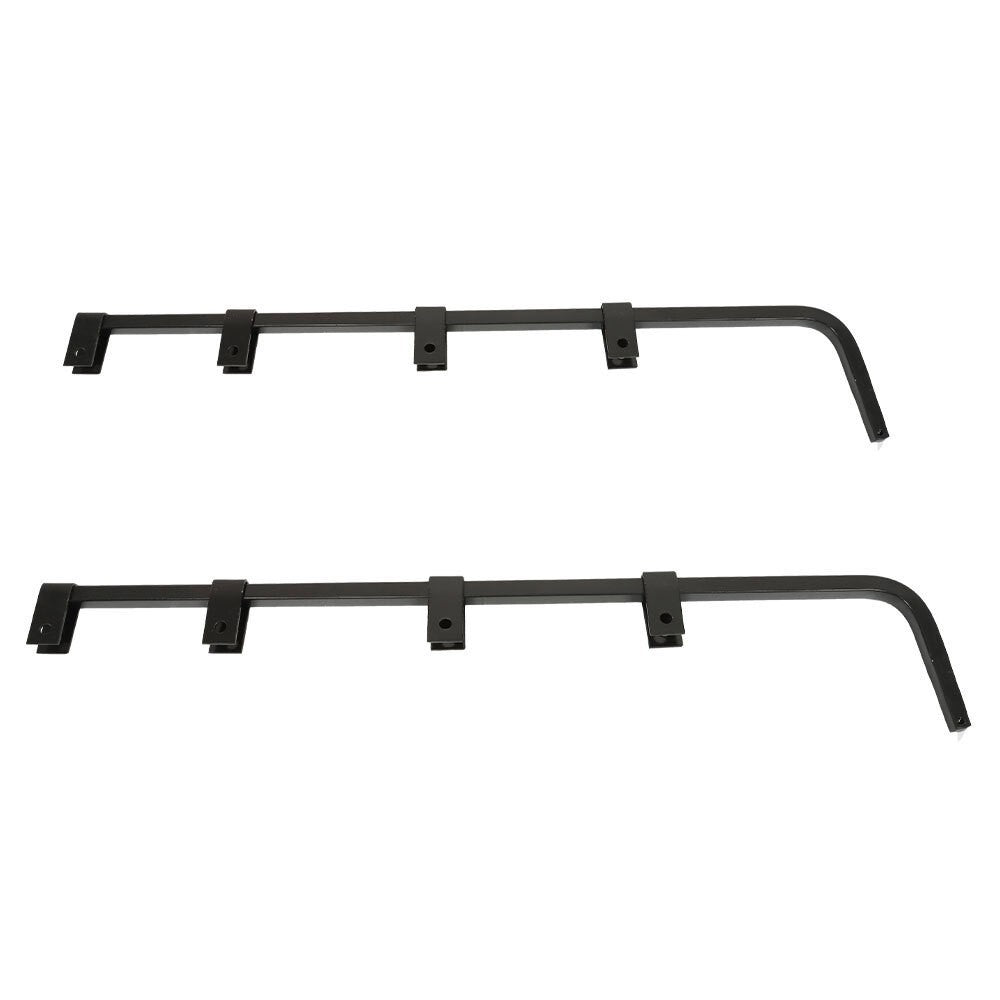 30" Heavy Duty Steel Semi Truck Mud Flap Hanger Pair Black Straight Set
