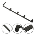 30" Heavy Duty Steel Semi Truck Mud Flap Hanger Pair Black Straight Set