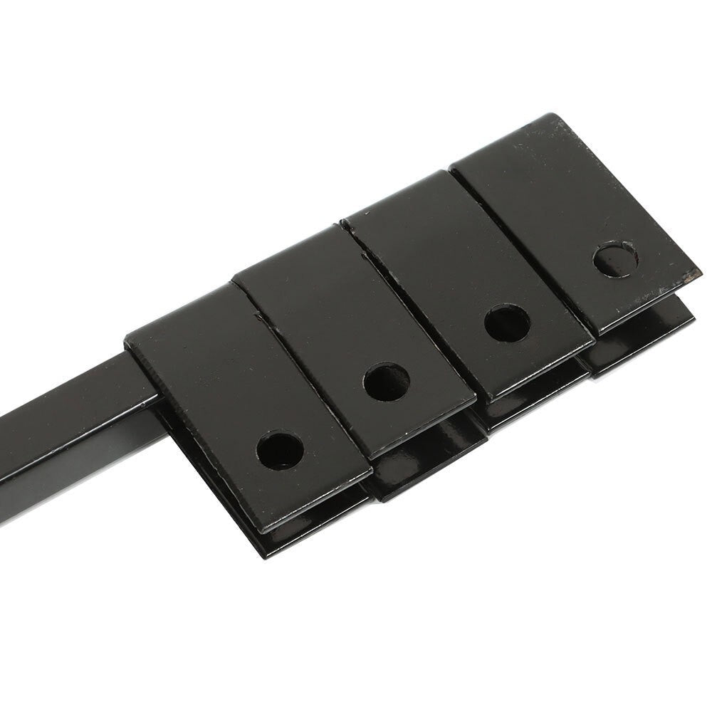 30" Heavy Duty Steel Semi Truck Mud Flap Hanger Pair Black Straight Set