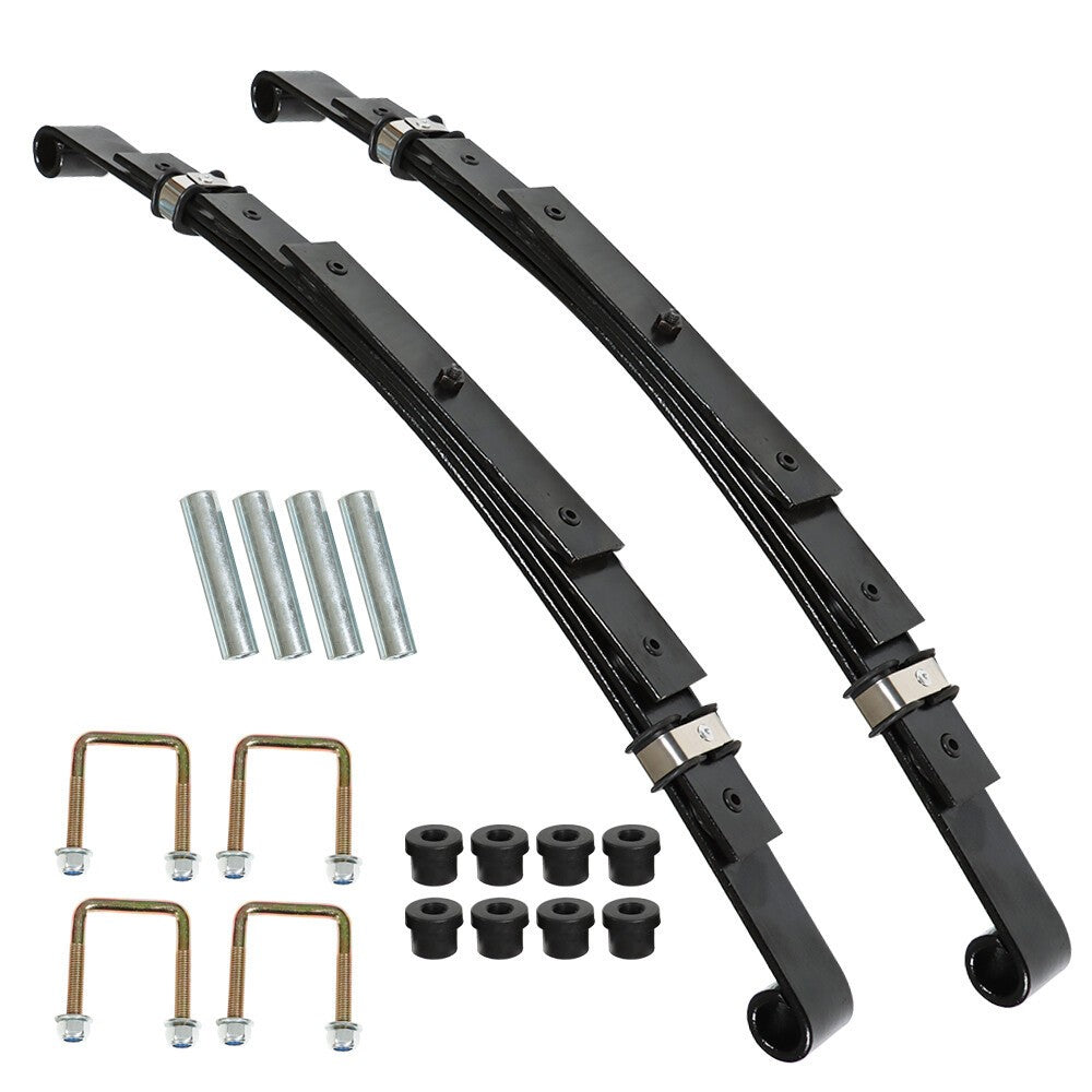Set of 2 Heavy Duty Rear 4 Leaf Springs for EZGO TXT Golf Cart 1995-2013