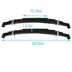 Set of 2 Heavy Duty Rear 4 Leaf Springs for EZGO TXT Golf Cart 1995-2013