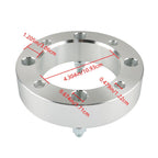 Can-Am 4x137 1.5" 110mm Hub M10x1.25 Wheel Spacers 4pcs Silver