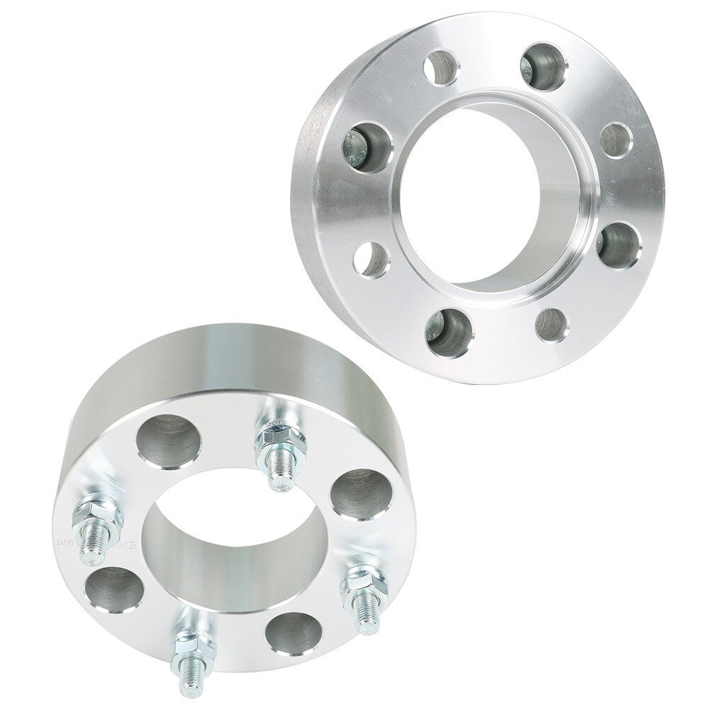 2pcs 2" 4x110 Wheel Spacer 74mm M10x1.25 for Honda Rancher 350 2000-2009 Silver