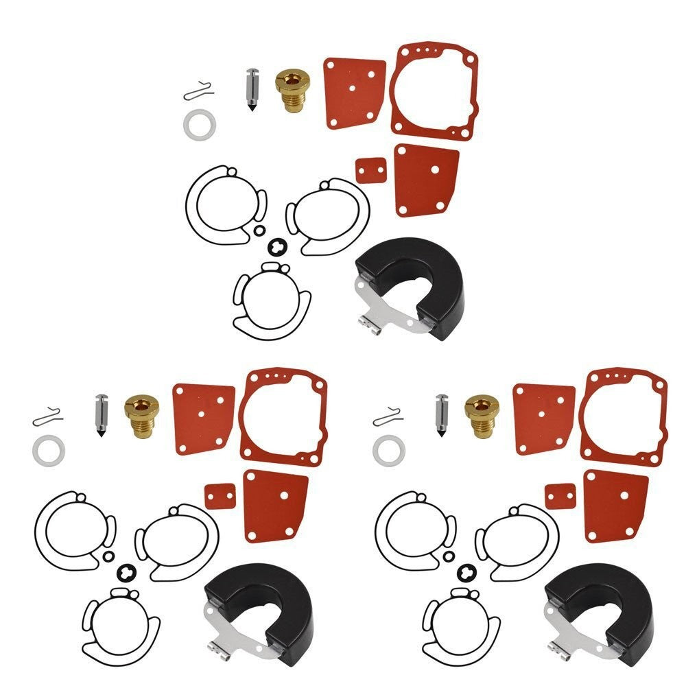Johnson Evinrude V6 60° 105-150 Triple Carburetor Rebuild Kit 435442