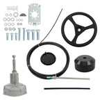 15ft Boat Steering Cable Rotary Wheel Outboard Steering System Kit