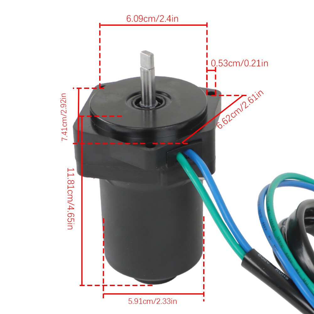 Yamaha Tilt Trim Motor 6CJ-43880-10 6CJ-43880-11 for 50-70 HP Engines