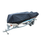 Black 20-22ft Trailerable Boat Cover for V-Hull Tri-Hull Runabout Unused