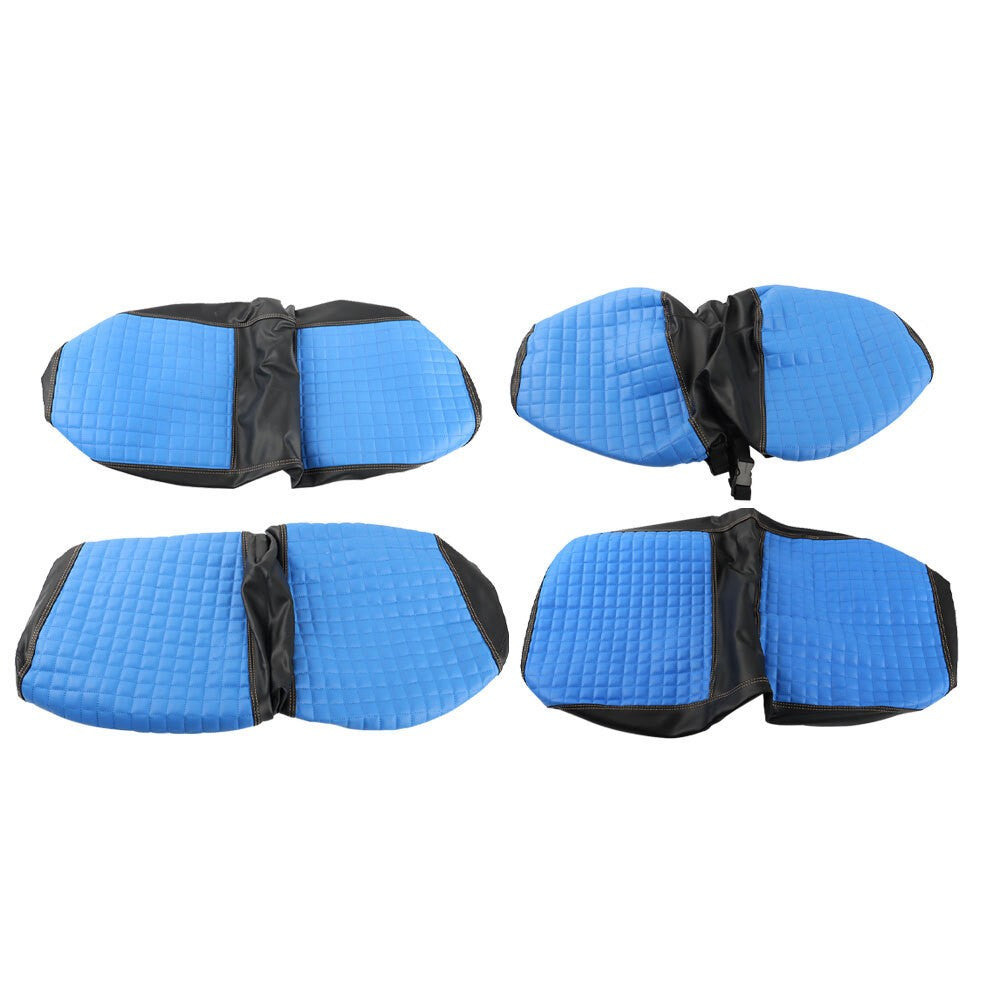 Blue Golf Cart Vinyl Seat Cover Front & Rear for EZGO Club Car DS 2000-2013