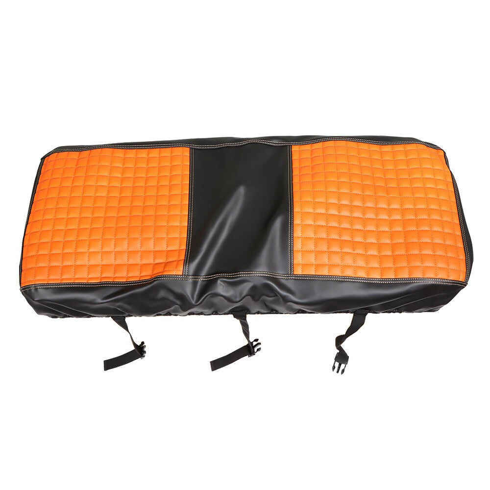 Orange Diamond Stitch Seat Covers Front & Rear for Golf Cart EZGO Medalist TXT