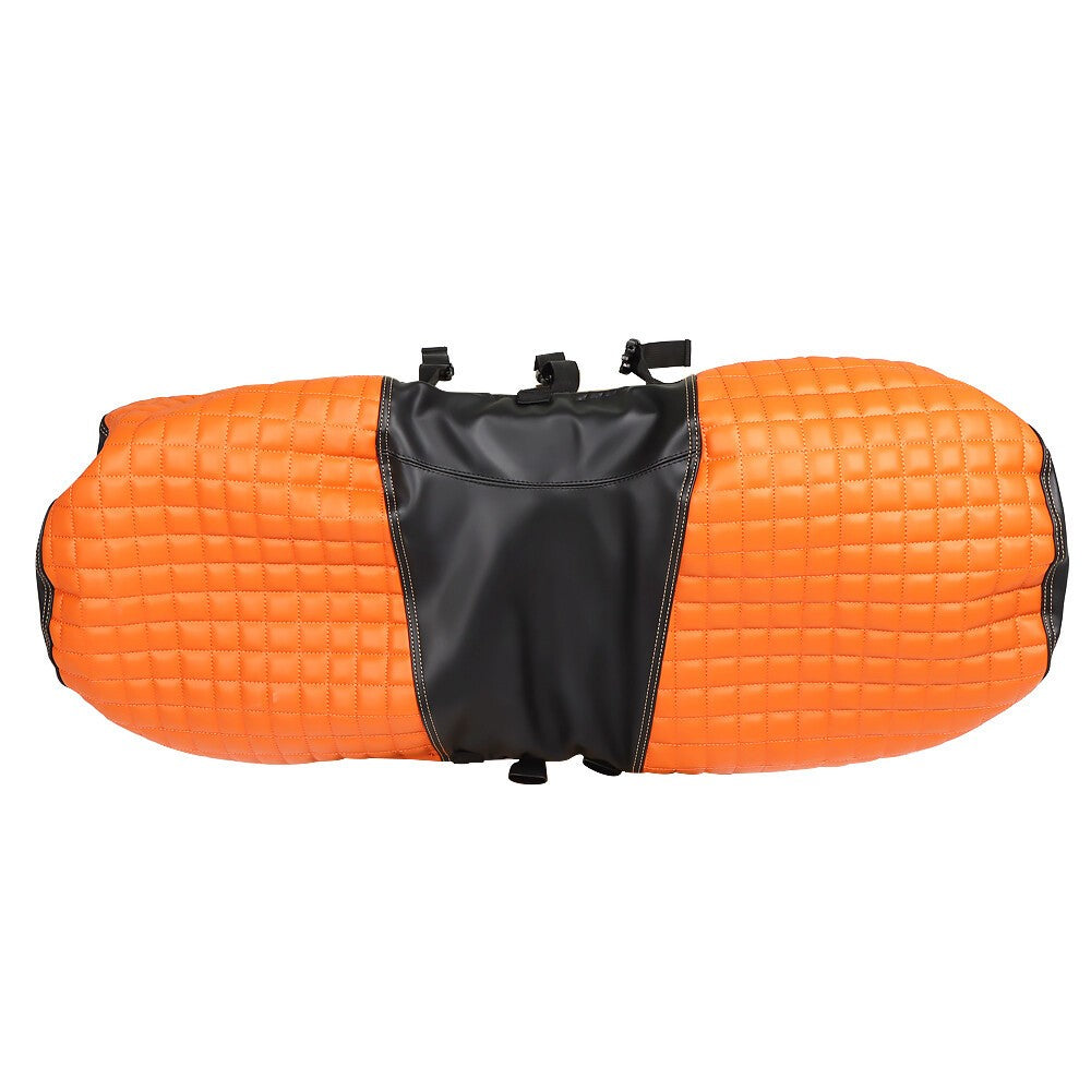 Orange Diamond Stitch Seat Covers Front & Rear for Golf Cart EZGO Medalist TXT