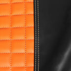 Orange Diamond Stitch Seat Covers Front & Rear for Golf Cart EZGO Medalist TXT