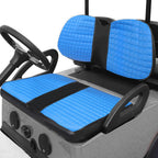 Blue Golf Cart Front Seat Cover Diamond Stitch Club Car DS Vinyl