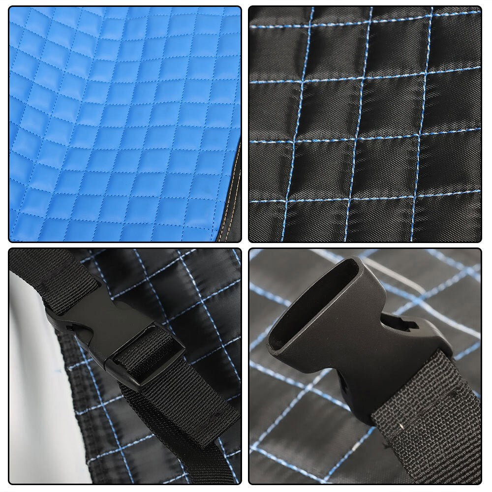 Blue Golf Cart Front Seat Cover Diamond Stitch Club Car DS Vinyl