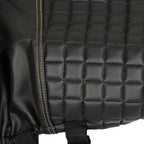 Golf Cart Front Seat Cover Black Diamond Stitch EZGO Club Car Yamaha PVC