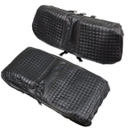Golf Cart Front Seat Cover Black Diamond Stitch EZGO Club Car Yamaha PVC