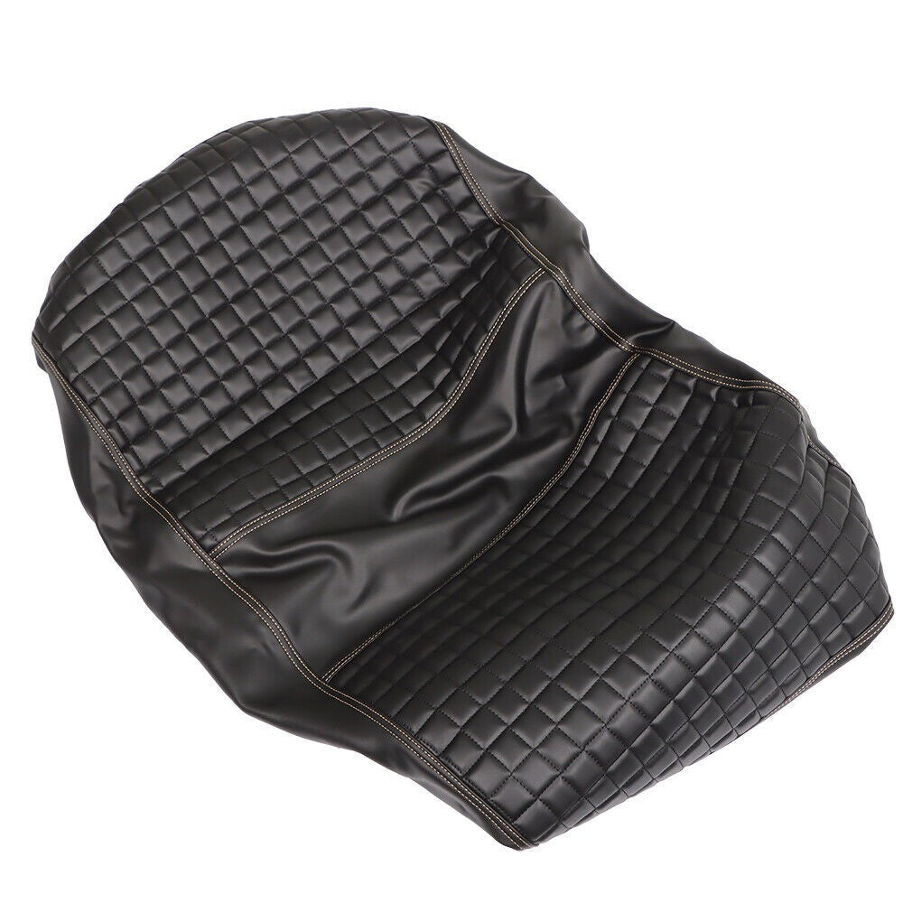 Black Golf Cart Front Seat Cover Diamond Stitch Club Car DS New