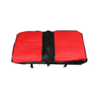Red 4PCS Front & Rear Seat Covers Diamond Stitch E-Z-GO Medalist TXT 94-13