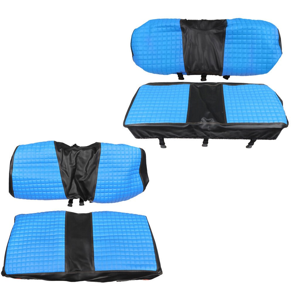 Golf Cart Seat Cover Front & Rear for Club Car Precedent 04+ Blue