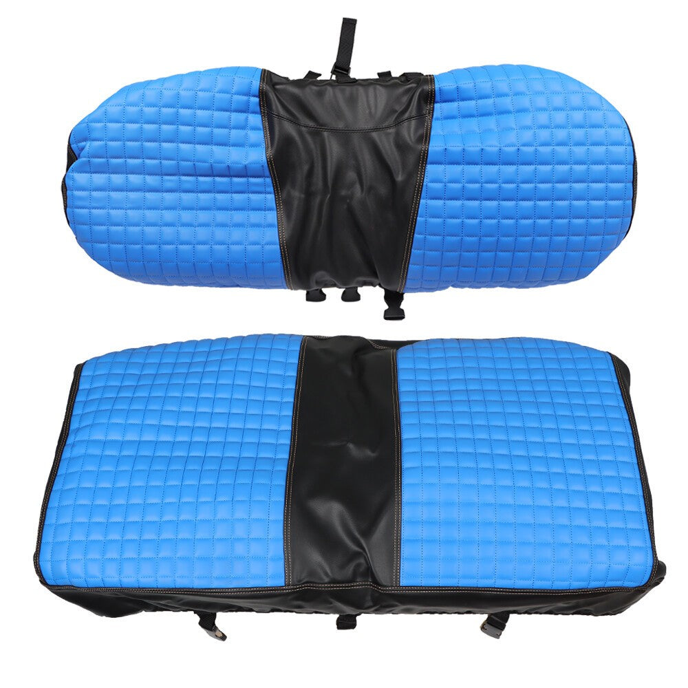 2PCS Blue Diamond Stitch Front Seat Covers for EZGO Medalist TXT 1994-2013