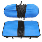 2PCS Blue Diamond Stitch Front Seat Covers for EZGO Medalist TXT 1994-2013