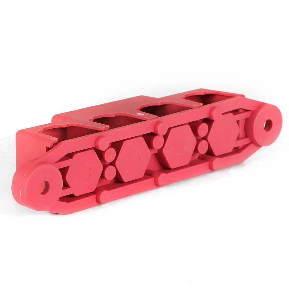 12V 250A 4 Post Red Busbar Power Distribution Block with Cover 5/16