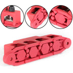 12V 250A 4 Post Red Busbar Power Distribution Block with Cover 5/16