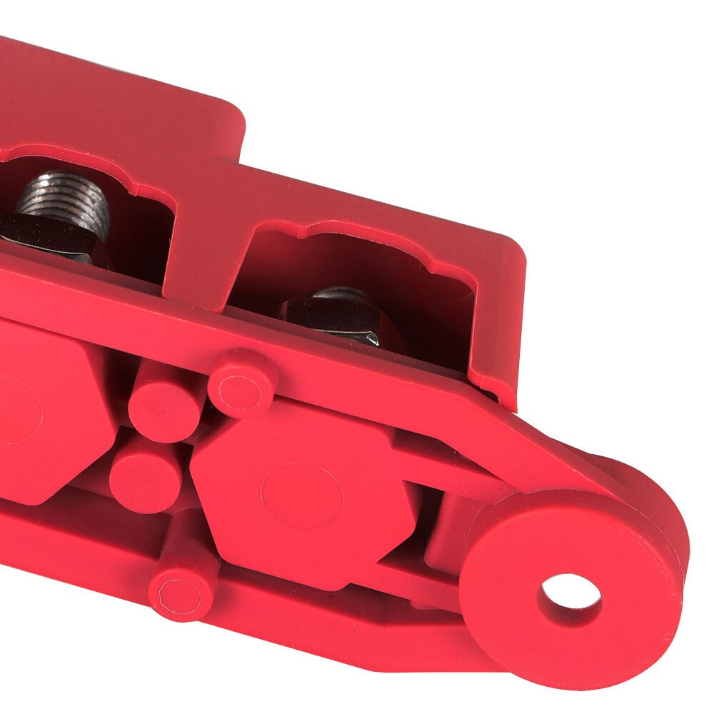 3/8" 250A 12V Red 4-Way Terminal Junction Block Busbar with Cover