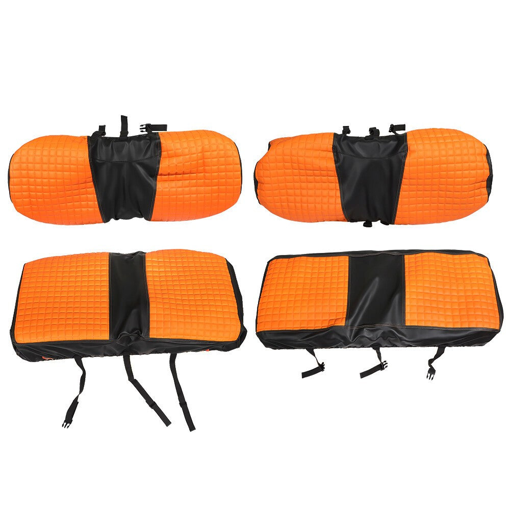 Orange Golf Cart Vinyl Front & Rear Seat Covers for DRIVE/DRIVE 2 2007+