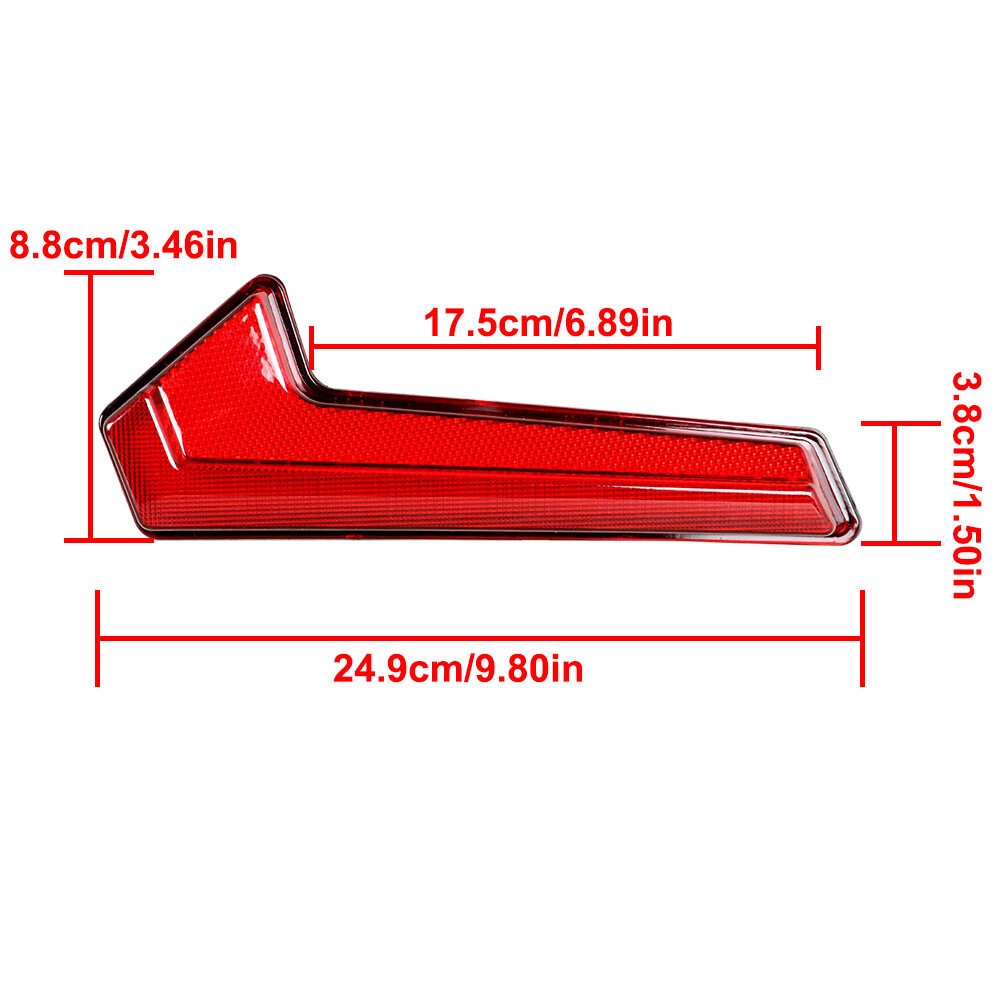 Polaris RZR XP 4 Turbo 2020-2021 Red LED Tail Light Replacement Fit