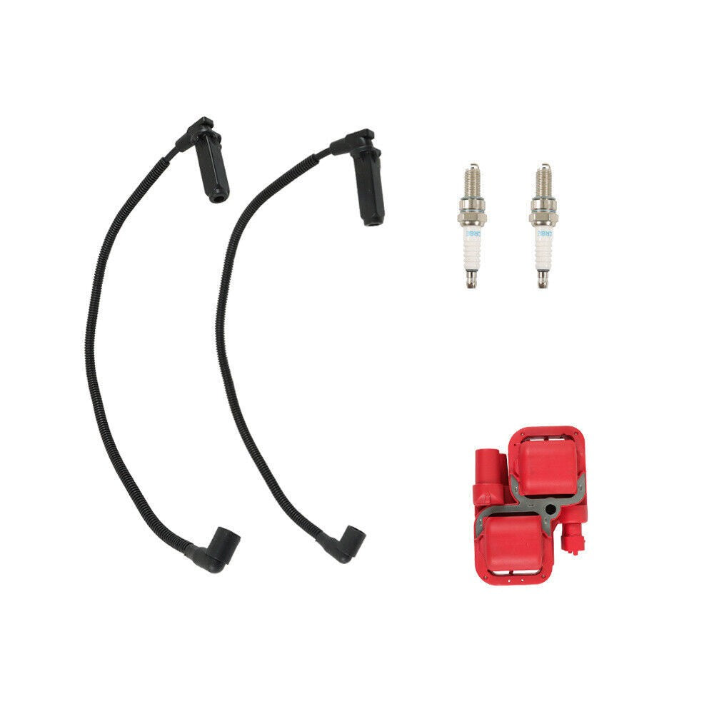 Polaris RZR S 800 Ignition Coil & Spark Plug with Wire Cap 4010425 4012888