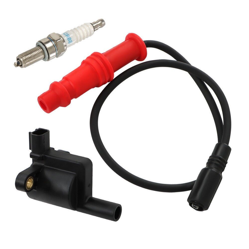 Ignition Coil Wire Cap & Spark Plug for Polaris Ranger 500 Crew 4x4 2008-2013